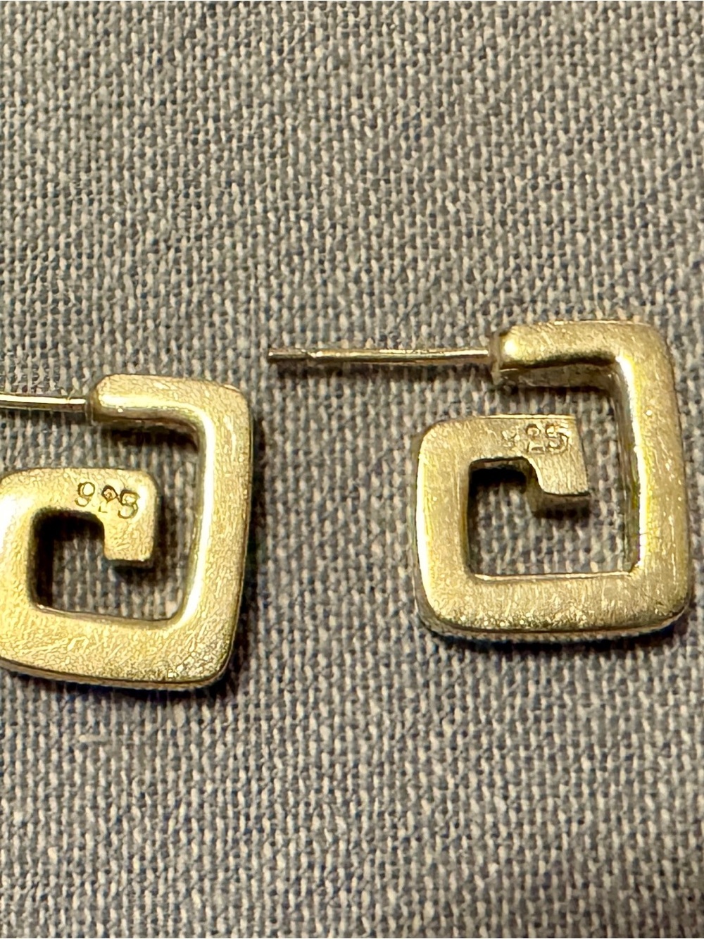 Solid sterling Geometric Square Stud Earrings - Women's Jewelry
